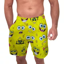 Short Bob Esponja Masculino Envio Imediato Verao