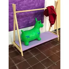 Percheros Infantiles Para Niños De Pie En Madera