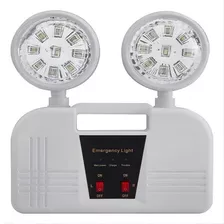 Lámpara De Emergencia Con Batería Recargable Luz Led 2 Focos