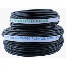 Cabo Flexível Subterrâneo Para Cerca Elétrica Rural 100m