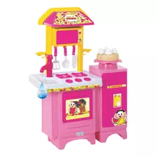 Cozinha Infantil Magic Toys Turma Da Monica C/ Geladeira Cor Rosa