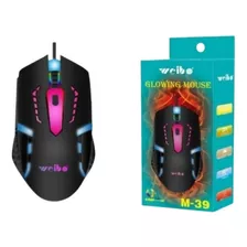 Mouse Gamer 1600dpi 4 Preto Led Botões Pc Com Fio