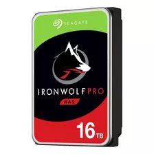 Hd Seagate Ironwolf Nas, 16tb, 3.5', Sata - St16000ne000 Pro