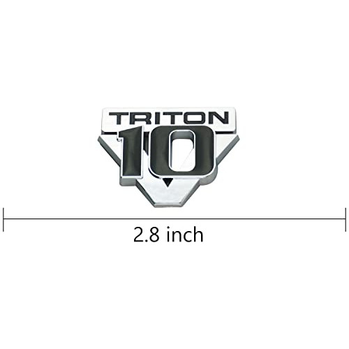 Par De Emblemas Triton V10 Para Portn Trasero Super Duty Fe Foto 5