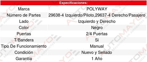 Kit 2 Espejos (de Calidad) Ford F-250 97-09 Polyway Foto 4