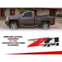 Kit De Emblemas Cheyenne Silverado Z71 4x4 Rojo/negro