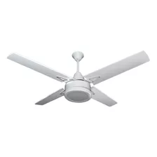 Ventilador De Techo Blanco Pala Madera Reversible Nacional F