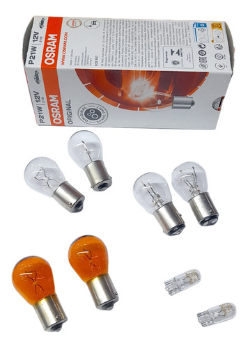 Kit Lámparas Osram 12v 21/5w P/desp + 21w + 21w Ambar + W5w