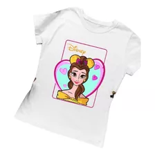 Polera De Niña Sublimada Princesa Bella 