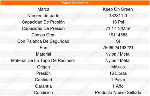 Tapon Radiador Isuzu Vehicross V6 3.5l 99_01 Kg 1311024 Foto 4