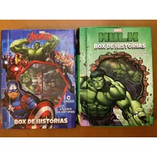 Livros Box De Histórias Avengers E Hulk - Marvel Capa Dura