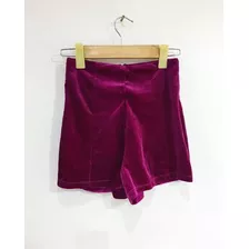 Short De Terciopelo Rosa