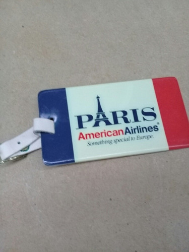 American Airlines Tag Paris First Class - Nuevo  Sin Uso 