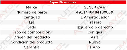 1 - Amortiguador Gas Tras Izq/der Ge Swift Suzuki 04-18 Foto 2