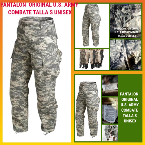 Pantalon Camuflado Unisex Original U.s.army Combat. Talla S