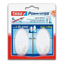 Ganchos Adhesivos De Pared Powerstrips Grande X 2 Unid Tesa 