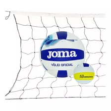 Kit Bola Vôlei Joma Núria + Rede Seda 9.5m 1 Faixa Sintética