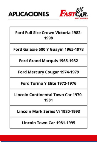 4 Amortiguadores Ford Full Size Crown Victoria 1982 A 1998 Foto 2