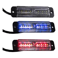 Codigo Estrobo 12 Leds Blanco Rojo 60w Patrulla Utv Rzr X3