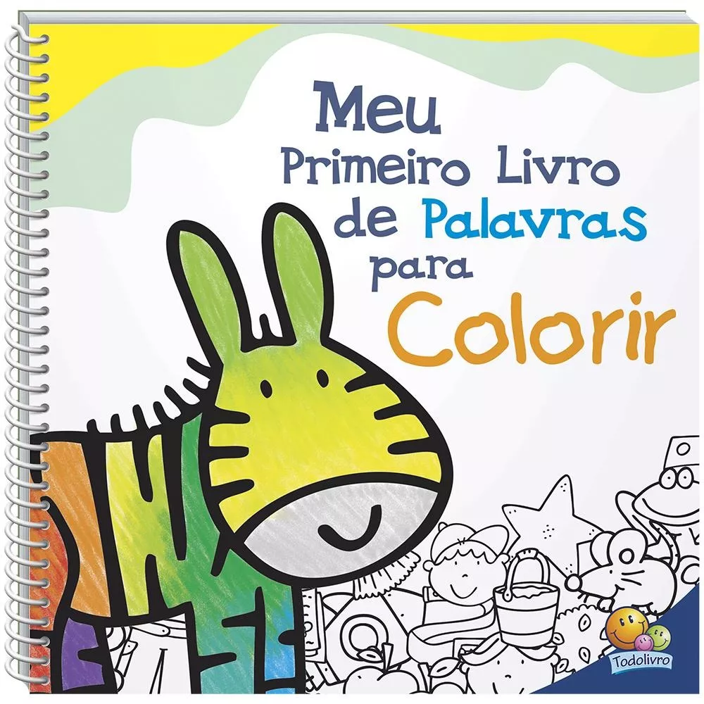 Meu Primeiro Livro De Palavras Para Colorir, De Caramel. Editora Todolivro Distribuidora Ltda. Em Português, 2013