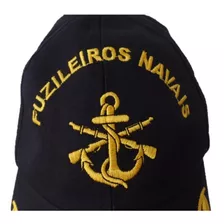 Boné Chapeu Fuzileiros Navais Marinha Para Oficial Unico Ml