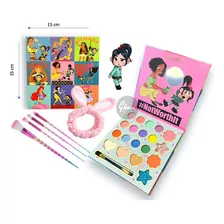 Maquillaje Infantil Niñas Maleta Princesa Incluye 19 Pcs