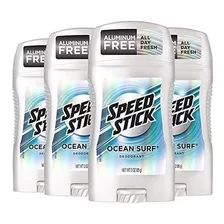 Desodorante Speed Stick Para Homens Ocean Surf, Pacote De 3