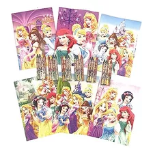 Libro Para Colorear De Princesas De Disney Con 4 Unidades De