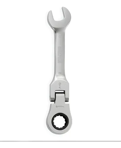 Llave Combinada Con Crique Corta Articulada 10mm Bremen 6253 Gris