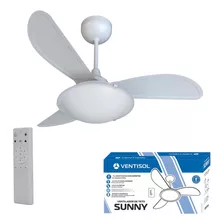 Ventilador Teto Inverter Sunny 3 Pás C/ Controle 110v/220v