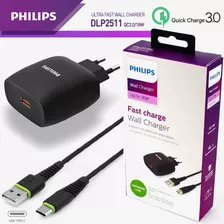 Carregador Turbo Philips Celular Samsung Motorola Xiaomi 18w