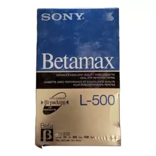 Video Cassettes Sony Betamax L-500