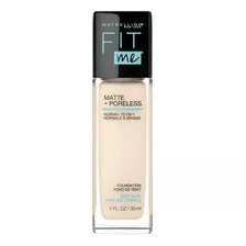 Base Líquida Maybelline Fit Me Matte + Poreless Fps 22 30ml Tono 110 Porcelain