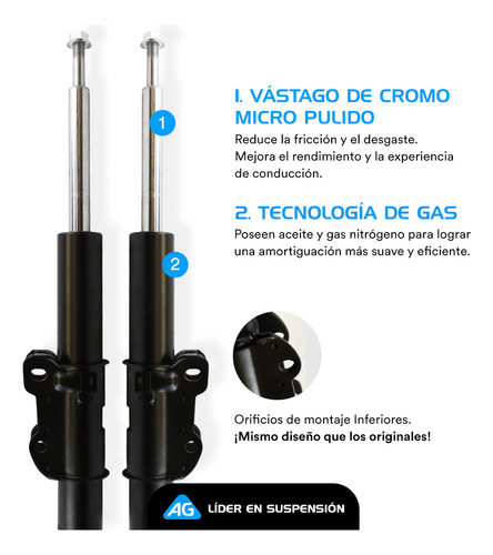 Amortiguadores Y Bases Ag Para Hyundai Sonata 2011-2014 Del Foto 2