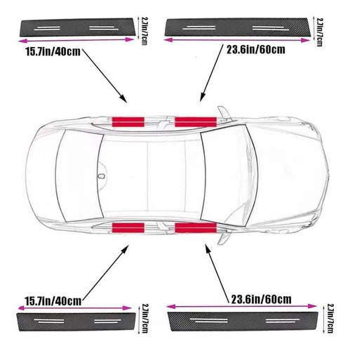 4pcs Car Door Sill Protector For Lexus Rx350 Ux200 Nx300 Is3 Foto 2