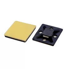 Fixador Auto Adesivo 20x20 Mm Preto 500 Peças