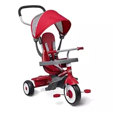 Radio Flyer Deluxe Ez Fold Stroll 'n Trike-triciclo 4 En 1 Color Red