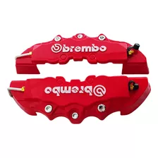 Par (2) Cubre Caliper Brembo 24cm Rojo