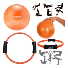 2 Arcos Anel Pilates Yoga Exercícios Treino +2 Overball 25cm