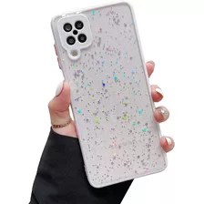 Funda Samsung Galaxy A12 Transp. De Estrellas - Blanco