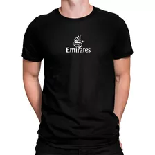 Camiseta Emirates Linhas Aéreas Airlines Aviacao Premium 