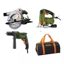 Kit Taladro Sierra Circular Y Caladora + Bolso Oferta Pf