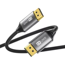 Cabo Displayport 1,4 1.8 Metro 8k 60hz 4k 144hz Ultra Hd