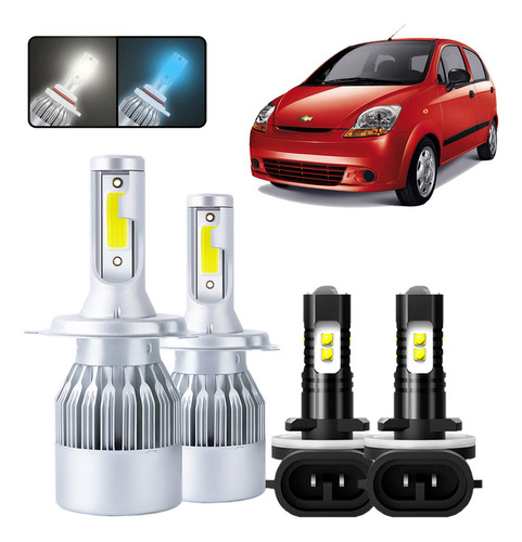 Kit De Focos Led H4 881 Para Chevrolet Matiz 2011-2015 Chevrolet Matiz/Spark