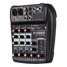 Console De Mixagem Digital Ai-4, Mixador De 4 Canais, Entrad