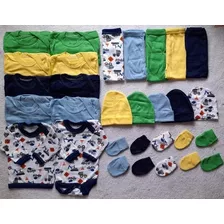 Pack 5 Ajuar De Bebe Talla 0/3