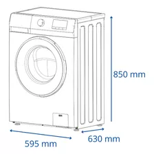 Lavarropas Automático James Lr 1016 Inverter Blanco 10.5kg 220 v - 240 v