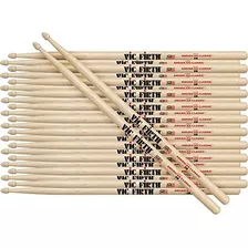 12 Pares De Baquetas American Classic Hickory Madera 5b