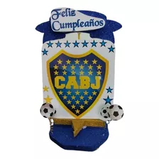 Boca Juniors Adorno Torta Telgopor Cotillón Chirimbolos 