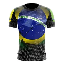 Camisa Camiseta M/c Patriota Brasil Ref 07 Uv50+